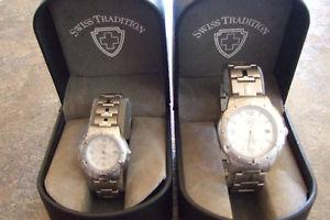 1 Ladies and 1 Mens Swiss Tradition Watches