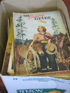BUNCH OF  to 40s COUNTRY GUIDE MAGAZINES $5 EA. TRACTOR