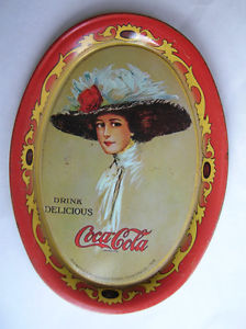  COCA-COLA TIN TIP TRAY CANADIAN EDITION REPRO. OF 