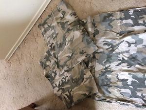 Camouflage Duvet cover(twin) + two pillowcases)