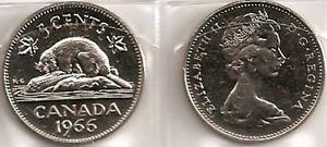 Canadian 5 cent coin