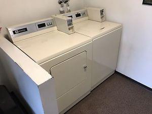 Coin operated pay laundry machines available.