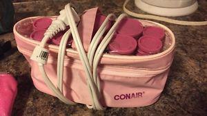 Conair Pink Electric Heated hair Curlers
