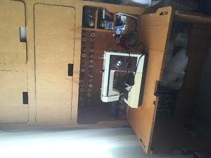 Custom made sewing cabinet