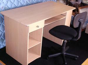 DESK WITH OFFICE CHAIR