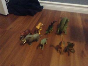 Dinosaurs and animals for sale