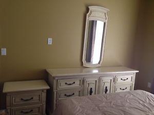 Dresser,night table and mirror