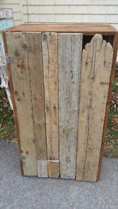 Driftwood door shelving unit