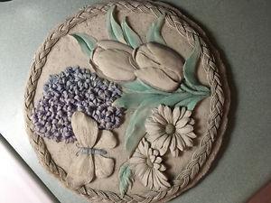 Free garden art ceramic hanging