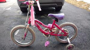 Girls 12 inch Barbie bike.