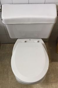 Grey Round front Toilet