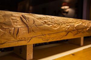 Hand-Carved Fireplace Mantels by Spirt Bear Carving and