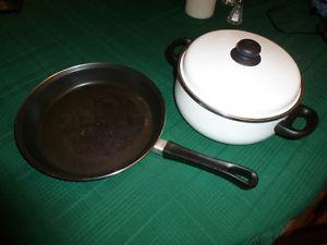 Heavy Frying Pan and Large Pot (Non stick)