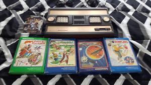 Intelevision system and 4 games in boxes