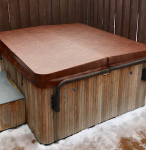 New hot tub cover brown