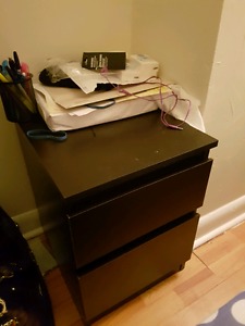 Next to New 2 drawer nightstand
