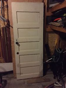 Old solid wood door