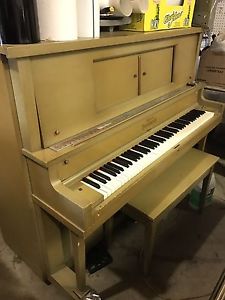 Perfect Vintage Original Player Piano with Scrolls