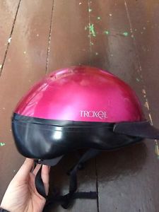 Pink Troxel riding helmet