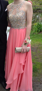 Size 2 Alyce Prom Dress Coral Pink
