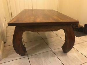 Solid hardwood coffee table
