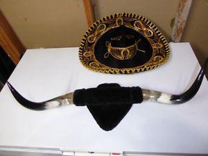 Sombrero & mounted Bull Horns Cinco de Mayo time
