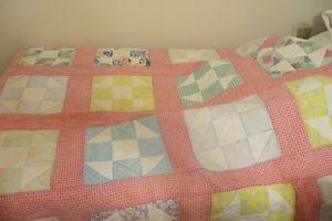 Twin size hand made quilt