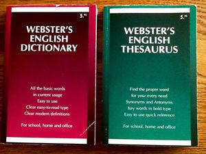 WEBSTER ENGLISH DICTIONARY AND THESAURUS