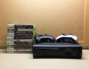 Xbox GB HDD+ 2 Controllers+ 14 Games