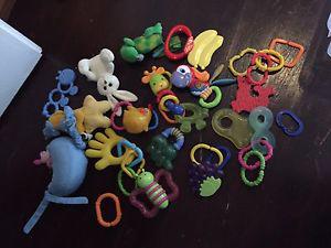 baby rattles teethers &toys all for $15 or $10 each "lot"