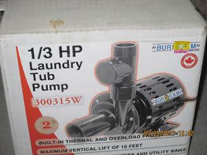 1/3 HP Laundry Tub Pump