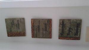 3 WALL PLAQUES
