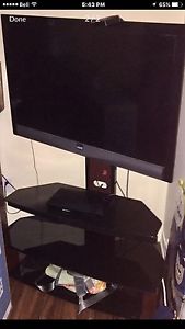 51" Vizio tv with mounted stand