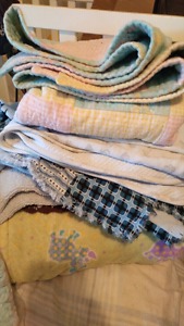 6 baby blankets.