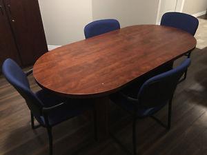 6ft Table and Chairs
