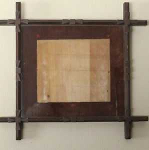 ANTIQUE Folk Art ADIRONDACK SHADOW BOX Picture Frame