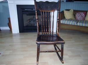 Antique nursing rocking chair