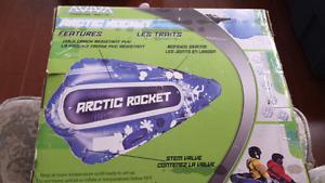 Arctic Rocket fits 2 kids on it with 4 handles
