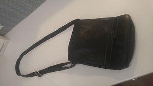 Black leather purse Zee Skins Leather