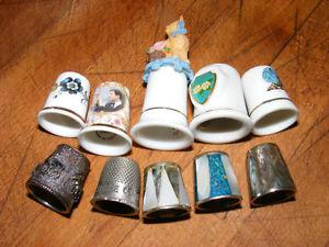 COLLECTION OF 10 THIMBLES - SELLING AS ONE LOT