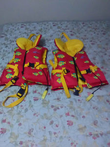 Children's life jackets, new condition