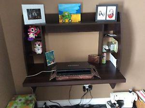 Desk and laptop