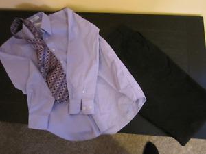 Dress pants, shirt and tie
