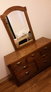 Dressers and mirror. Solid wood. Great condition.
