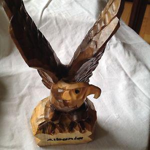 Eagle wood carving