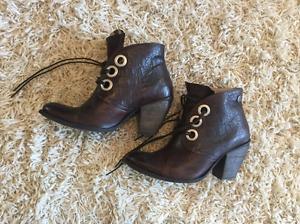 Leather Ankle Bootie