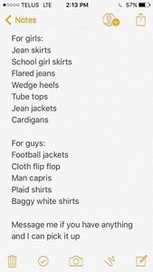 Looking for clothing donations