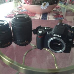 Nikon D40 with lens