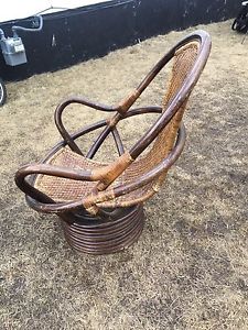 Old rattan chair