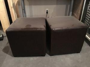 Pair of stools/ottomans